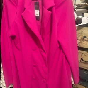 Fashion Nova Vibrant Pink Blazer